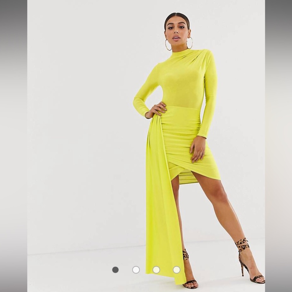 ASOS DESIGN Slinky Wrap Dress
